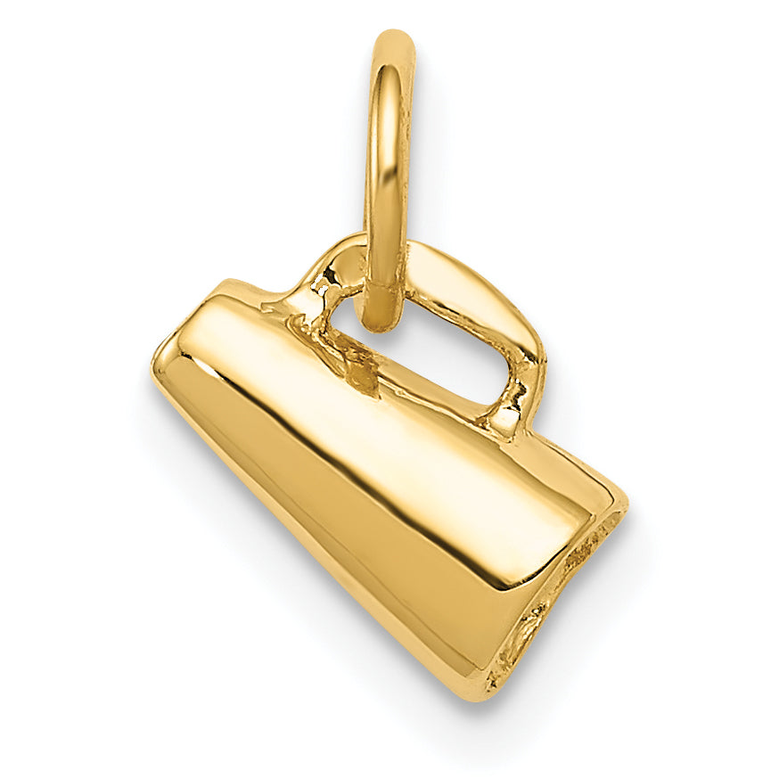 14k Yellow Gold 14K 3D Megaphone Charm