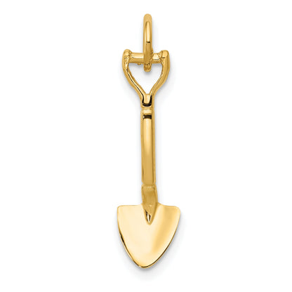 14k Yellow Gold 14k 3-D Spade Charm