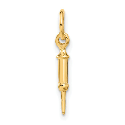 14k Yellow Gold 14k Doctors Syringe Charm