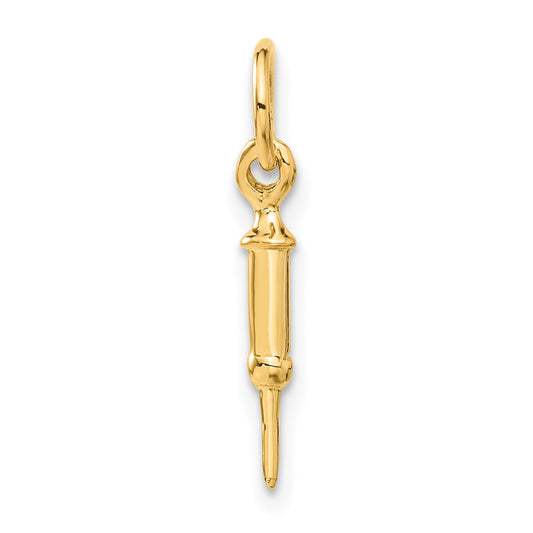 14k Yellow Gold 14k Doctors Syringe Charm
