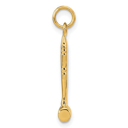 14k Yellow Gold 14k 3-D Gavel Charm