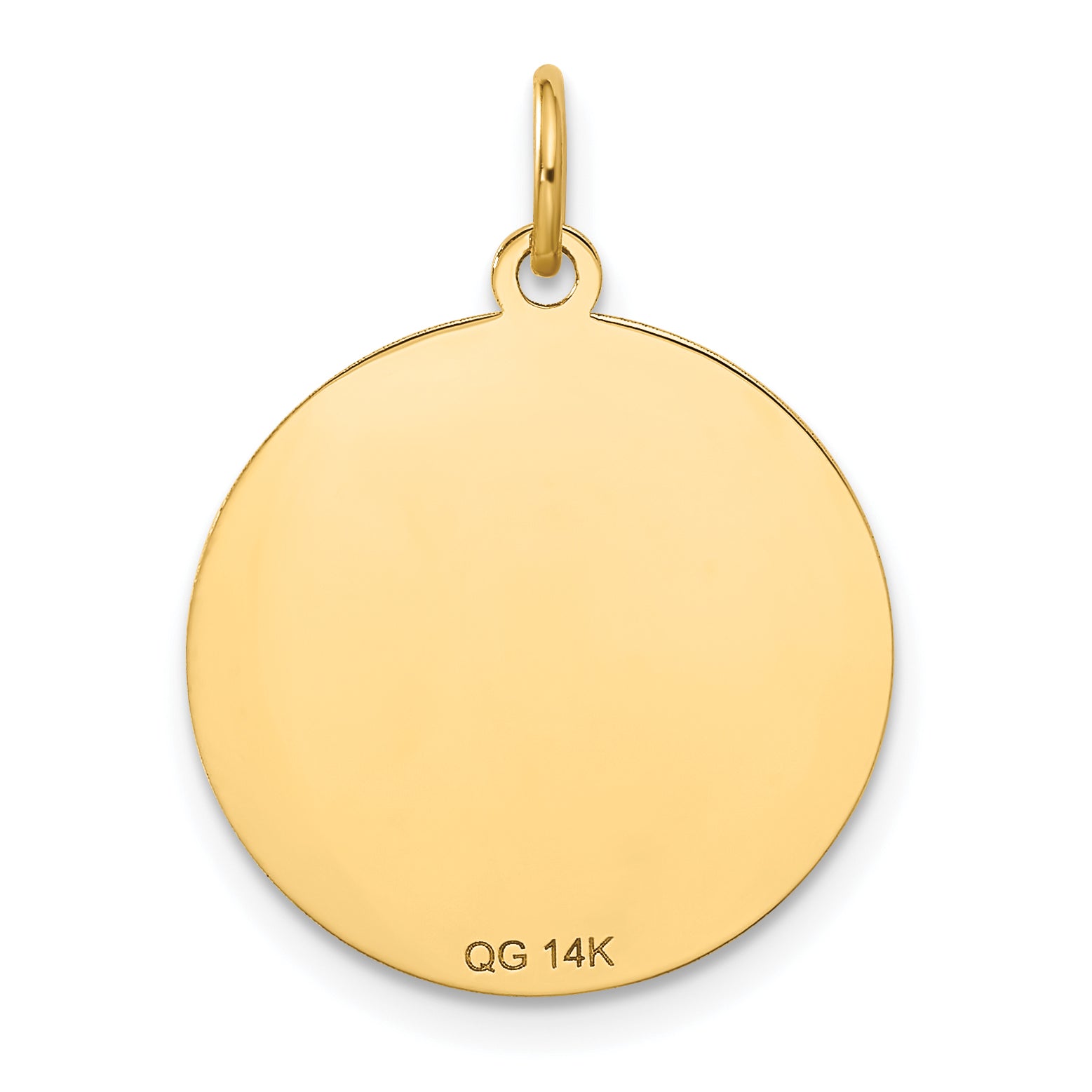 14k Yellow Gold 14k Merry Christmas Disc Charm