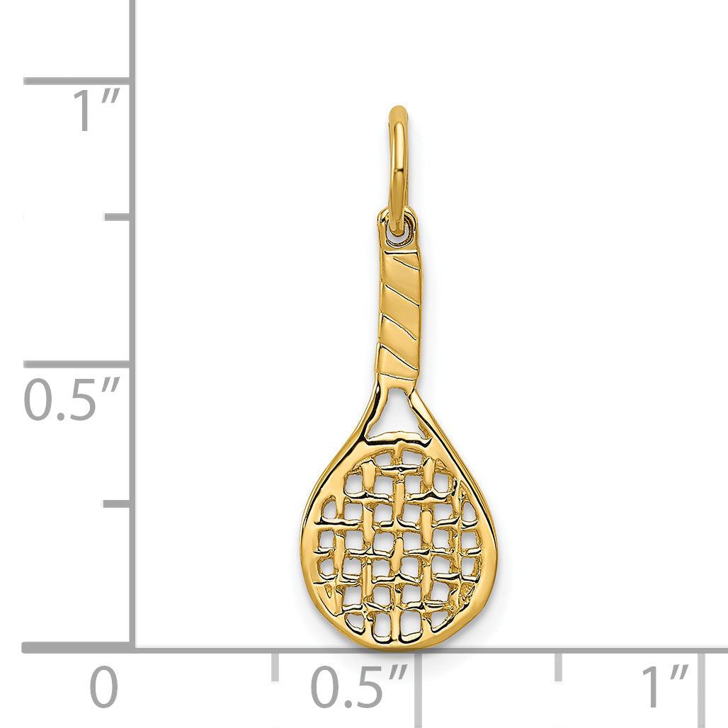 14k Yellow Gold 14k Racquet Charm