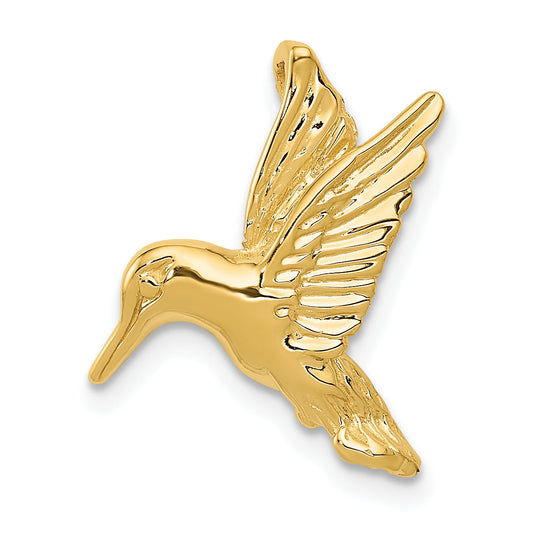 14k Yellow Gold 14k Hummingbird Chain Slide