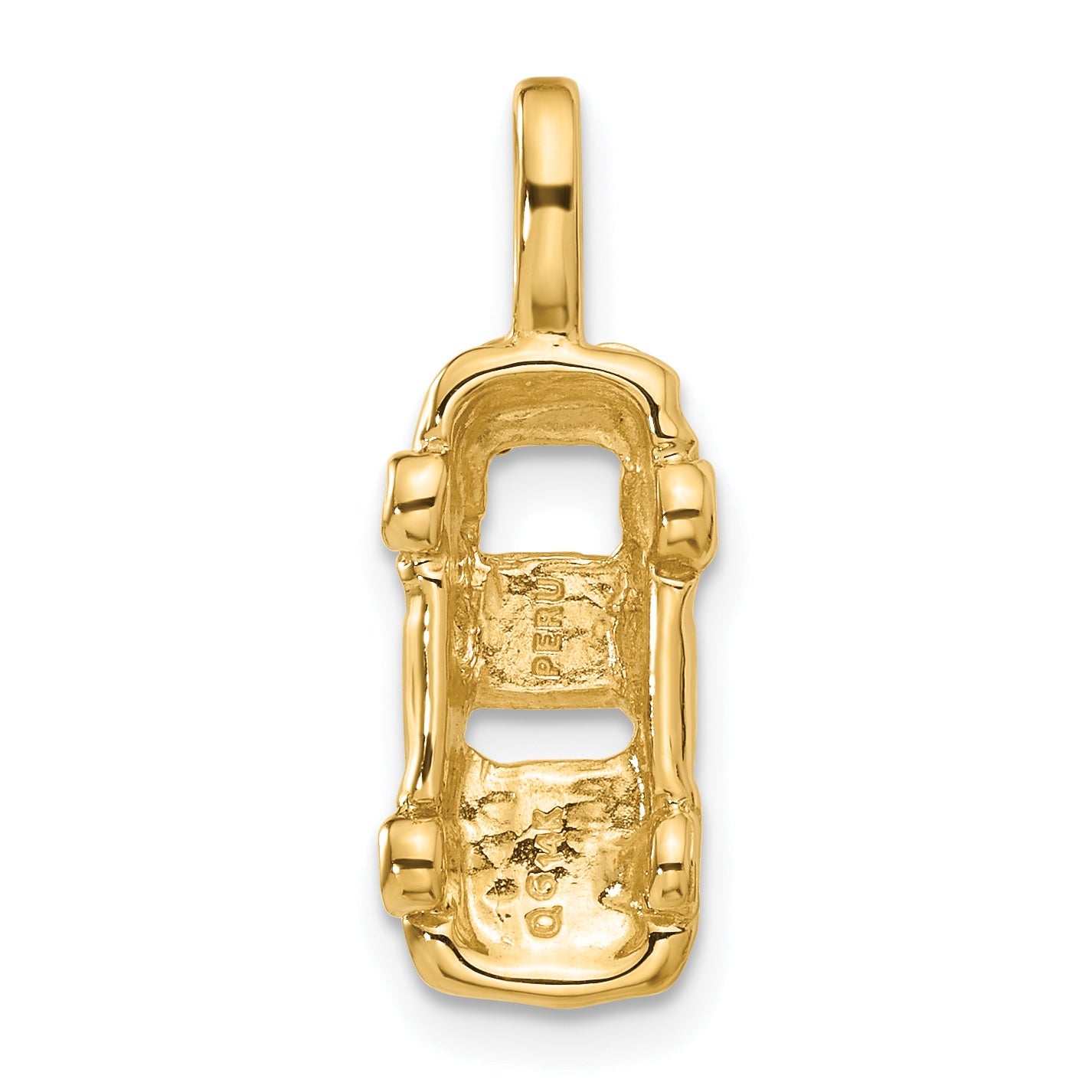 14k Yellow Gold 14k 3D Sports Car Charm