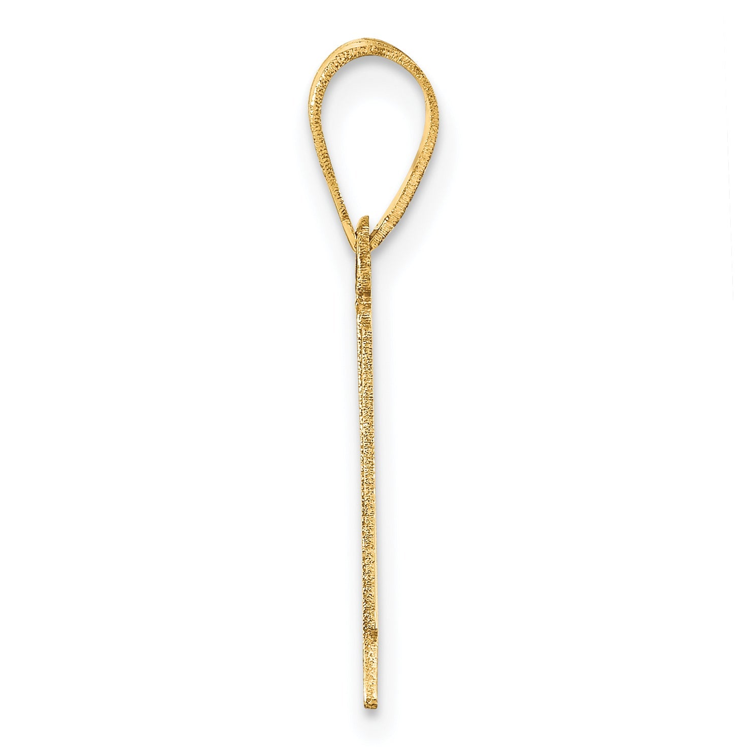 14k Yellow Gold 14k Polished Etched Number 1 Pendant