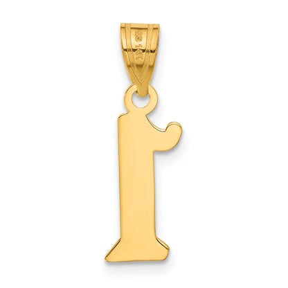 14k Yellow Gold 14k Polished Etched Number 1 Pendant