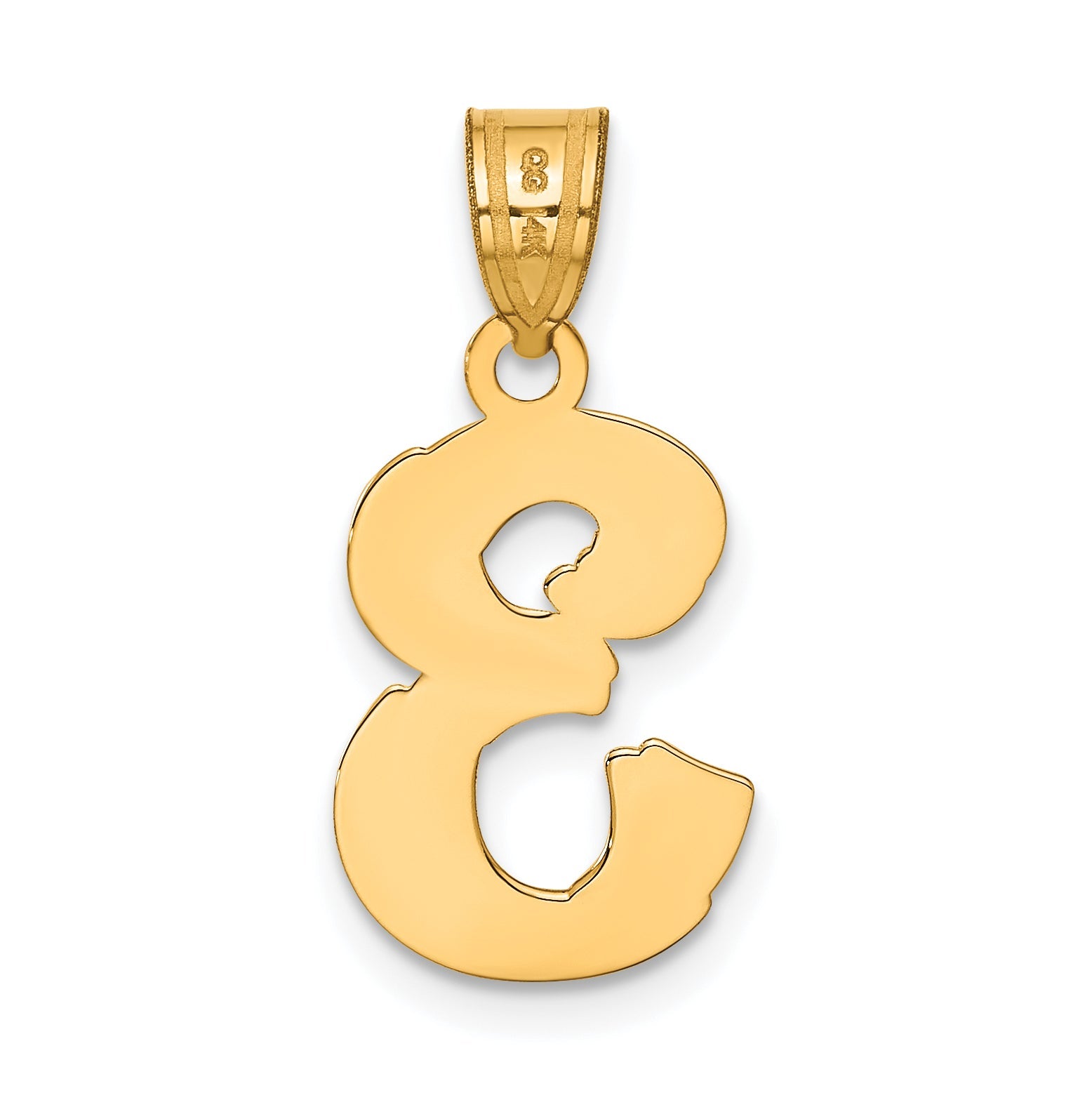 14k Yellow Gold 14k Polished Etched Number 3 Pendant