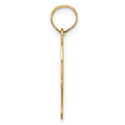 14k Yellow Gold 14k Polished Etched Number 9 Pendant