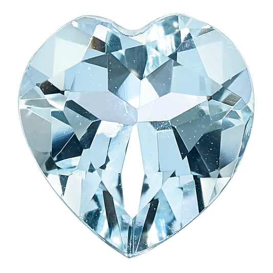 Gemstone Aquamarine Aa Quality 3mm Heart
