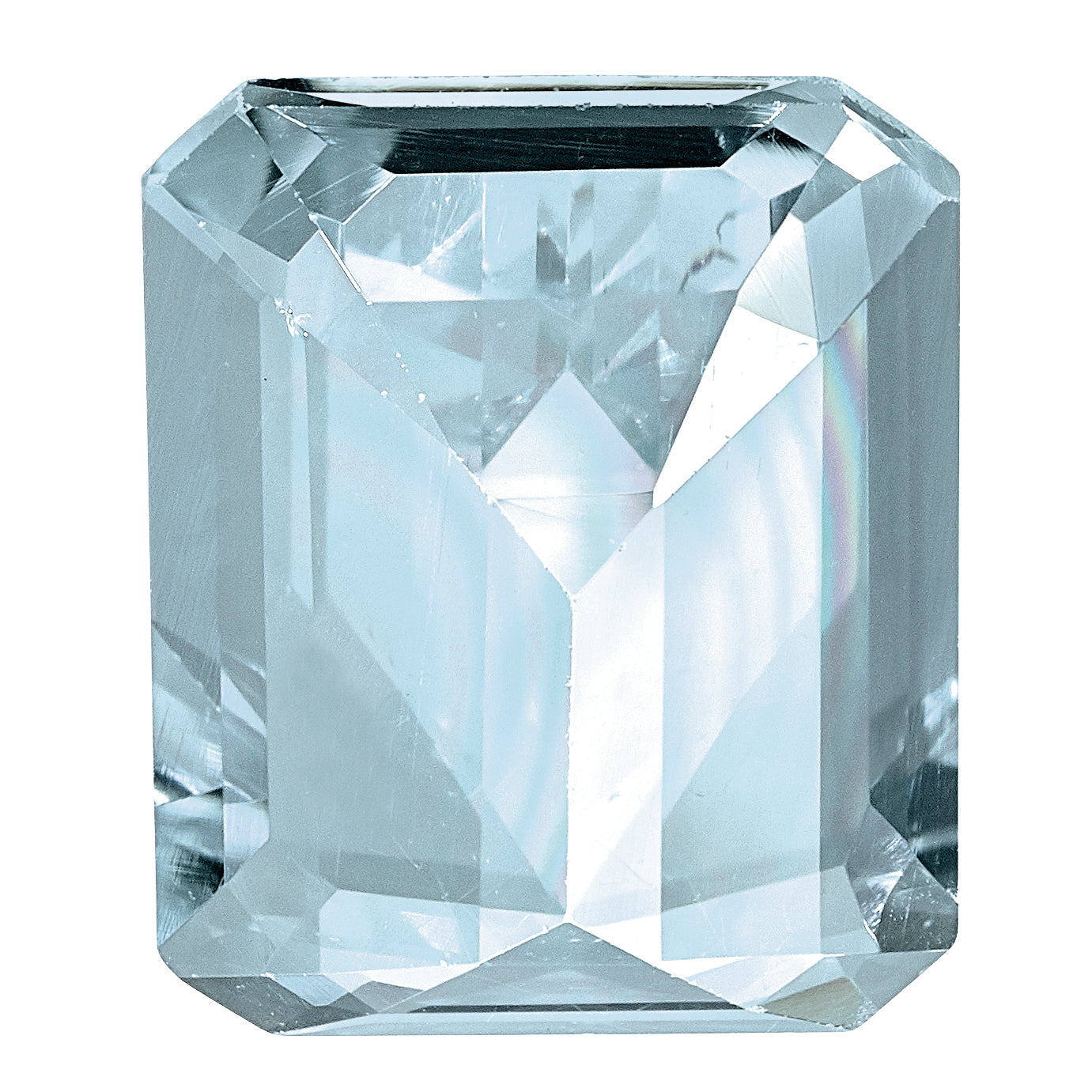 Gemstone Aquamarine Aa Quality 5X3mm Emerald Cut