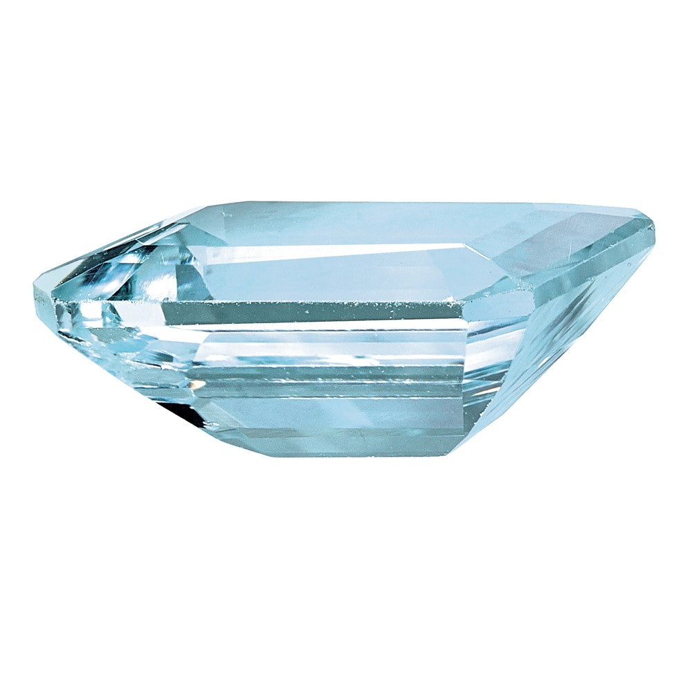 Gemstone Aquamarine Aa Quality 5X3mm Emerald Cut