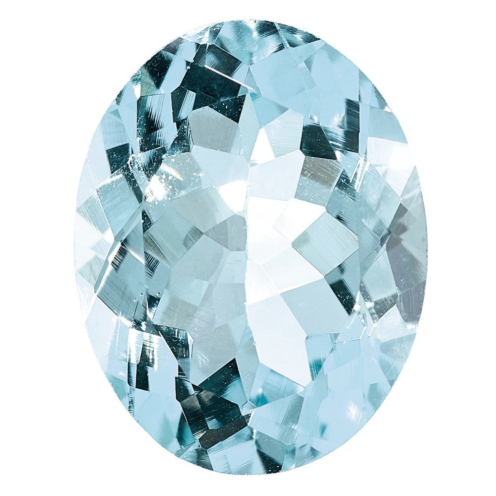 Gemstone Aquamarine Aa Quality 4X3mm Oval