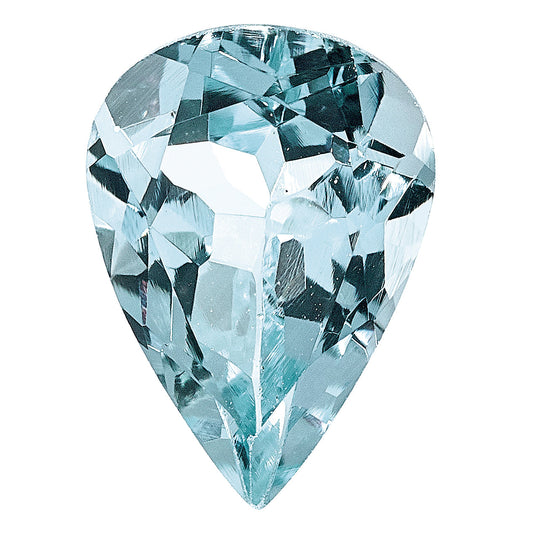 Gemstone Aquamarine Aa Quality 7X5mm Pear
