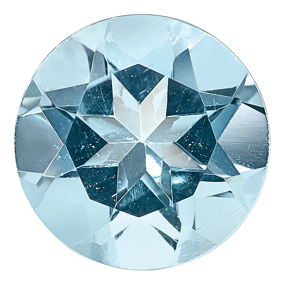 Gemstone Aquamarine Aaa Quality 6mm Round