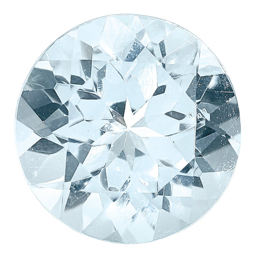 Gemstone Aquamarine A Quality 7mm Round