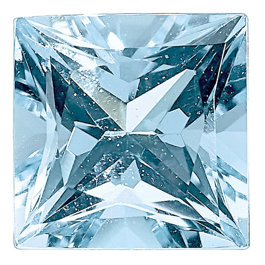 Gemstone Aquamarine Aaa Quality 4mm Princess