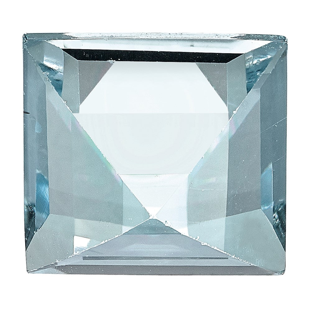Gemstone Aquamarine Aa Quality 6mm Square Step-Cut