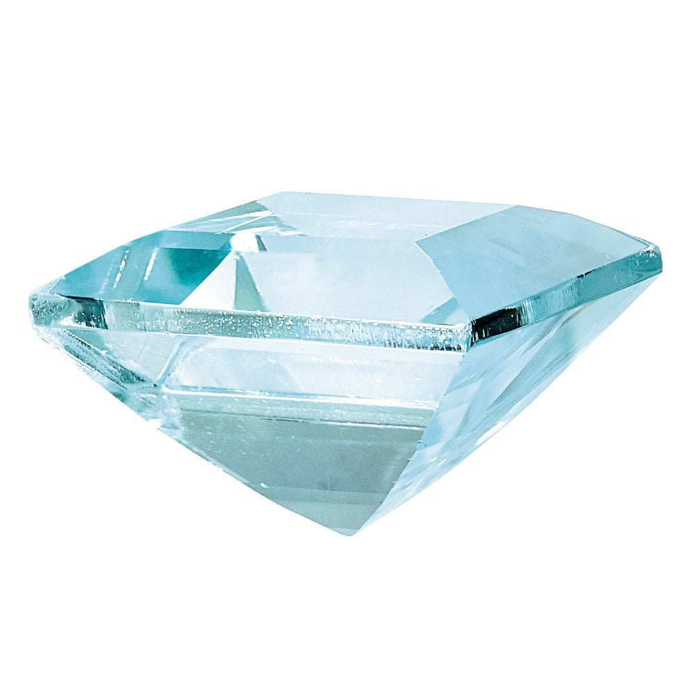 Gemstone Aquamarine Aa Quality 5mm Square Step-Cut