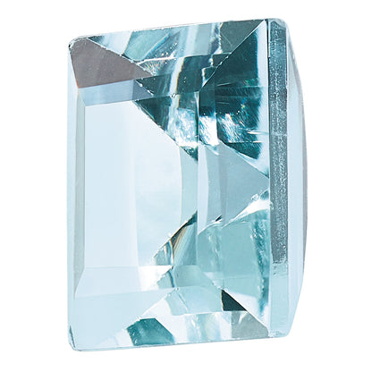 Gemstone Aquamarine Aa Quality 6mm Square Step-Cut