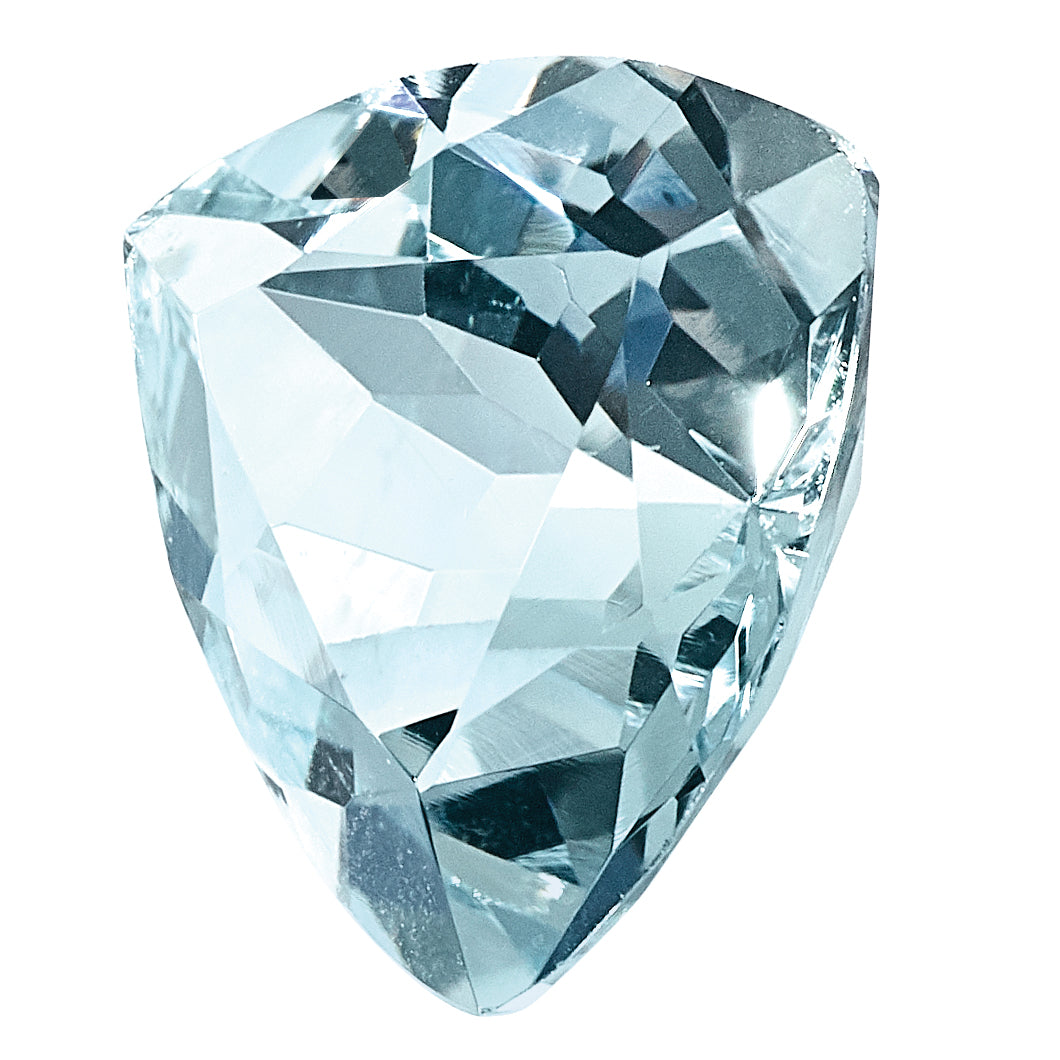 Gemstone Aquamarine Aa Quality 4mm Trillion