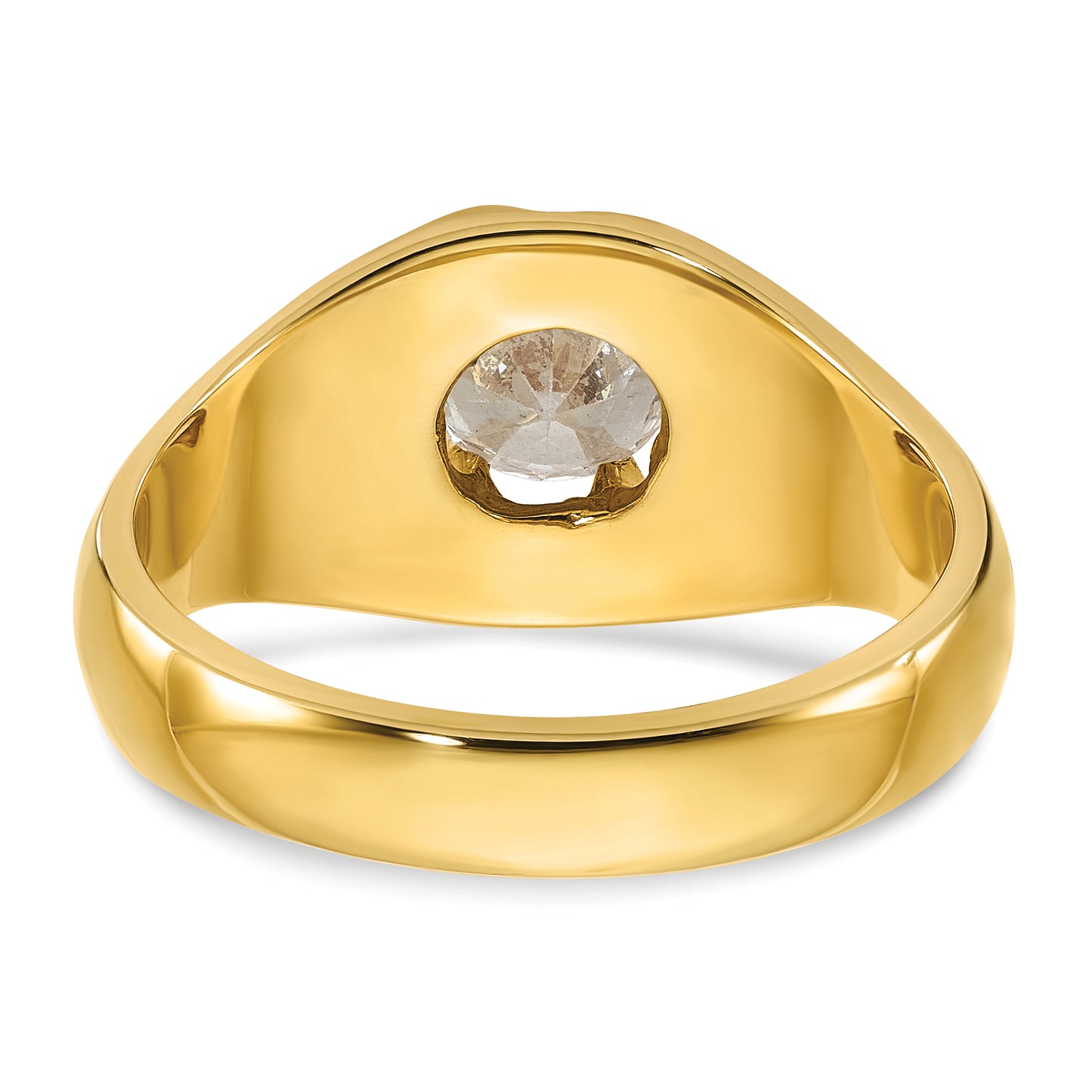 14k Yellow Gold 1 Ct. Lab Grown Diamond VS/SI+ G+ Men's Ring