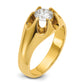 14k Yellow Gold 1 Ct. Lab Grown Diamond VS/SI+ G+ Men's Ring