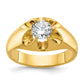 14k Yellow Gold 1 Ct. Lab Grown Diamond VS/SI+ G+ Men's Ring