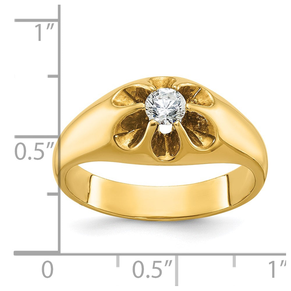10K Yellow Gold 10Ky Fancy Ring Mounting