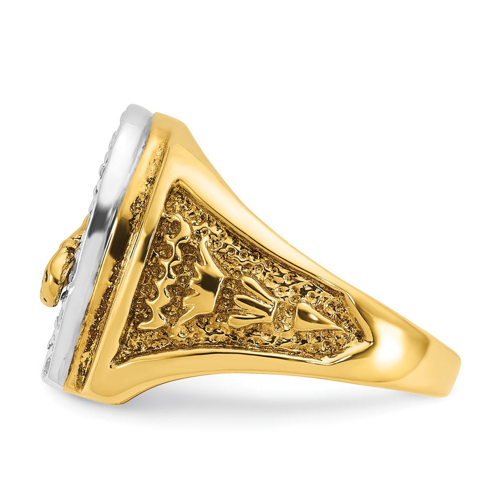 10K Two-Tone Two-Tone Fancy Ring Mounting