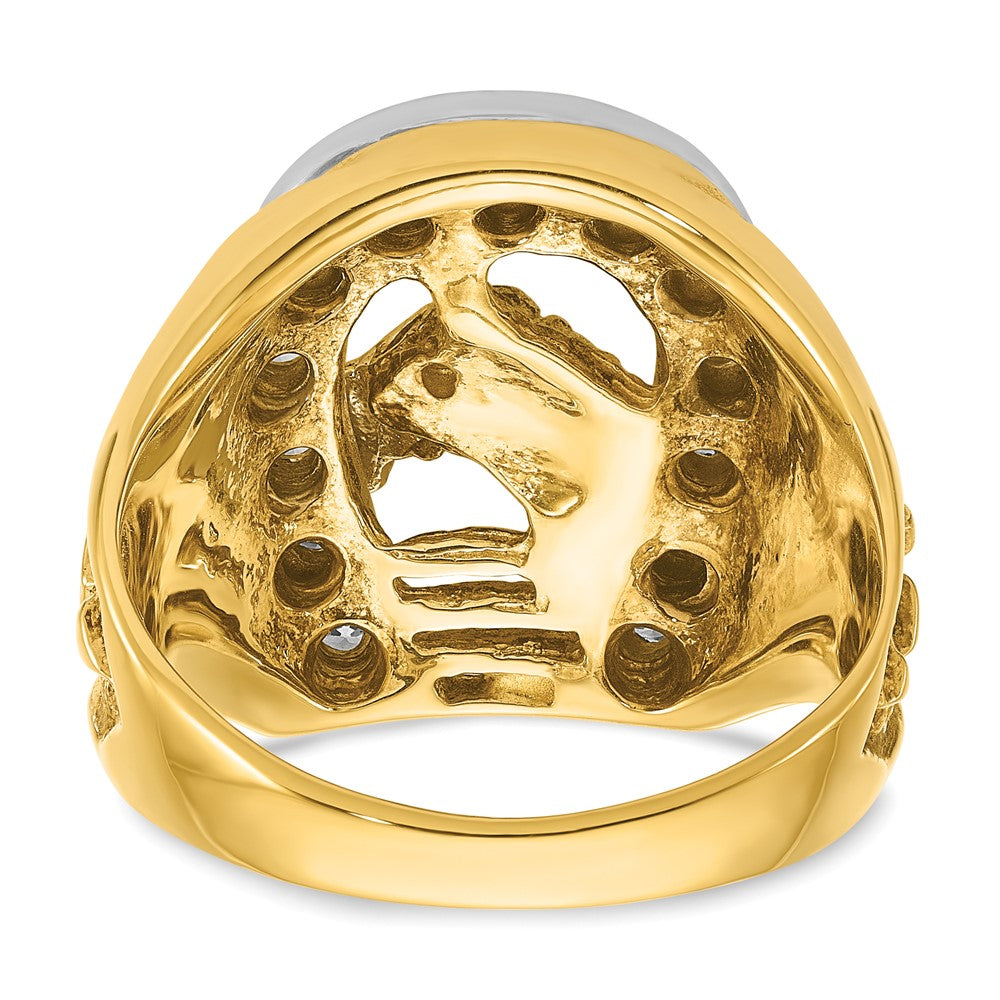 10K Two-Tone Two-Tone Fancy Ring Mounting