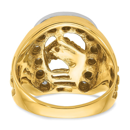 10K Two-Tone Two-Tone Fancy Ring Mounting