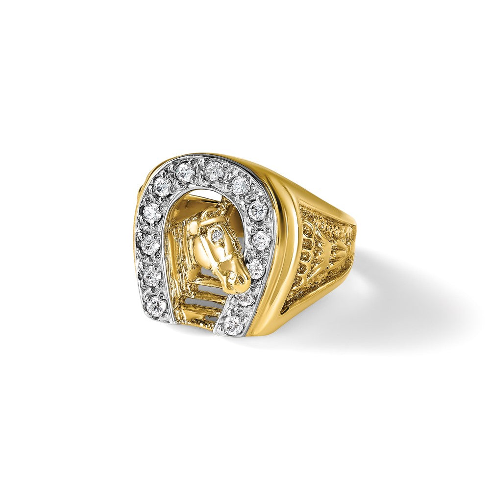 10K Two-Tone Two-Tone Fancy Ring Mounting