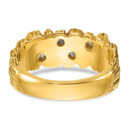 10K Yellow Gold 10Ky Fancy Ring Mounting
