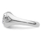 14k White Gold 1 Ct. Lab Grown Diamond VS/SI+ G+ Oval Men's Ring