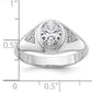 14k White Gold 1 Ct. Lab Grown Diamond VS/SI+ G+ Oval Men's Ring