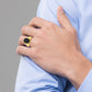 10k Yellow Gold 1/6 Ct. Lab Grown Diamond VS/SI+ G+ and Onyx Men's Ring