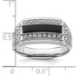 14k White Gold 1 Ct. Lab Grown Diamond VS/SI+ G+ and Onyx Men's Ring