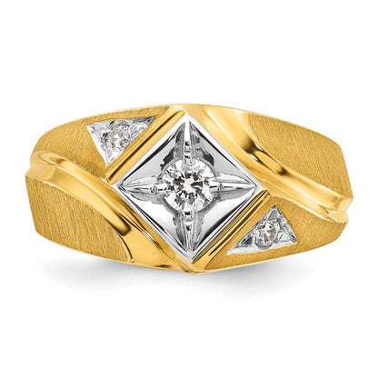 10K Two-Tone 10Ky Fancy Ring Mounting