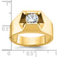 14k Yellow Gold 1 Ct. Lab Grown Diamond VS/SI+ G+ Men's Ring