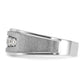 14k White Gold 1/2 Ct. Lab Grown Diamond VS/SI+ G+ Polished and Brushed Five Stone Men's Ring