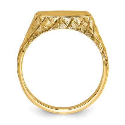 10K Yellow Gold 10Ky Fancy Ring Mounting