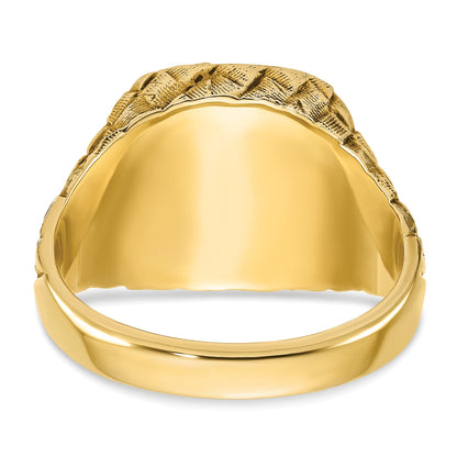 10K Yellow Gold 10Ky Fancy Ring Mounting