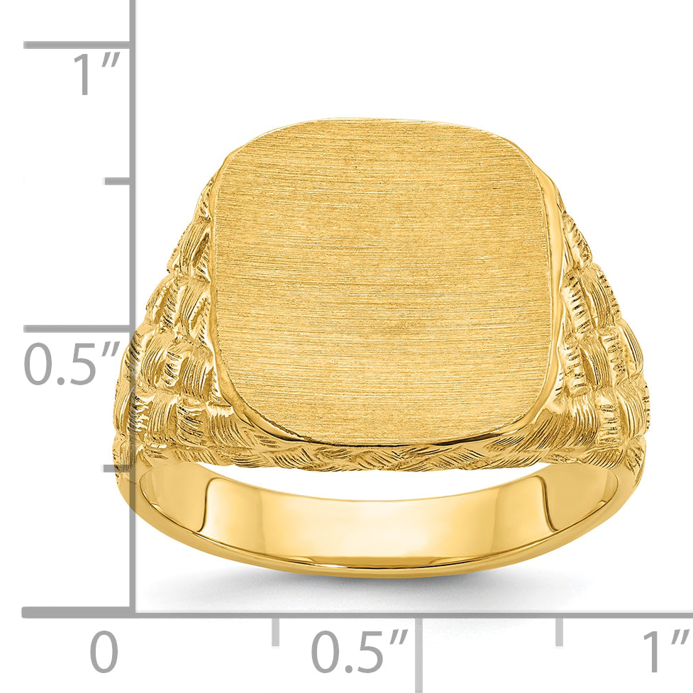 10K Yellow Gold 10Ky Fancy Ring Mounting