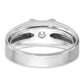 14k White Gold 1 Ct. Lab Grown Diamond VS/SI+ G+ Men's Ring