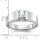 14k White Gold 1 Ct. Lab Grown Diamond VS/SI+ G+ Men's Ring