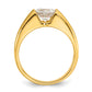 14k Yellow Gold 1 Ct. Lab Grown Diamond VS/SI+ G+ Men's Ring