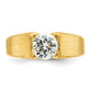 14k Yellow Gold 1 Ct. Lab Grown Diamond VS/SI+ G+ Men's Ring