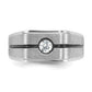 14k White Gold with Black Rhodium 1/5 Ct. Lab Grown Diamond VS/SI+ G+ Men's Ring