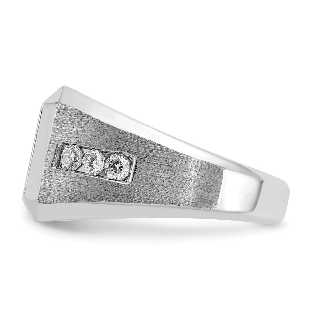 14K White Gold Ibgoodman 1 Carat Lab Grown Diamond Vs/Si+ G+ Complete Square Cluster Men'S Ring